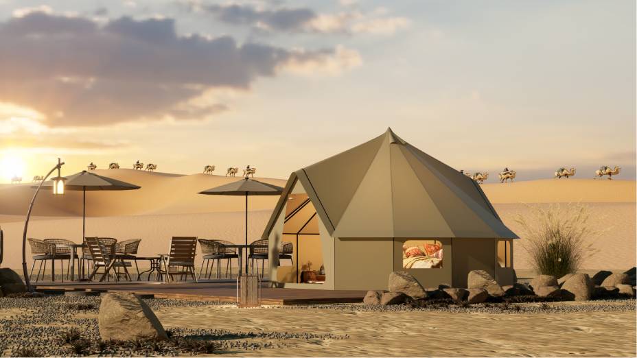 白银露营酒店帐篷厂家